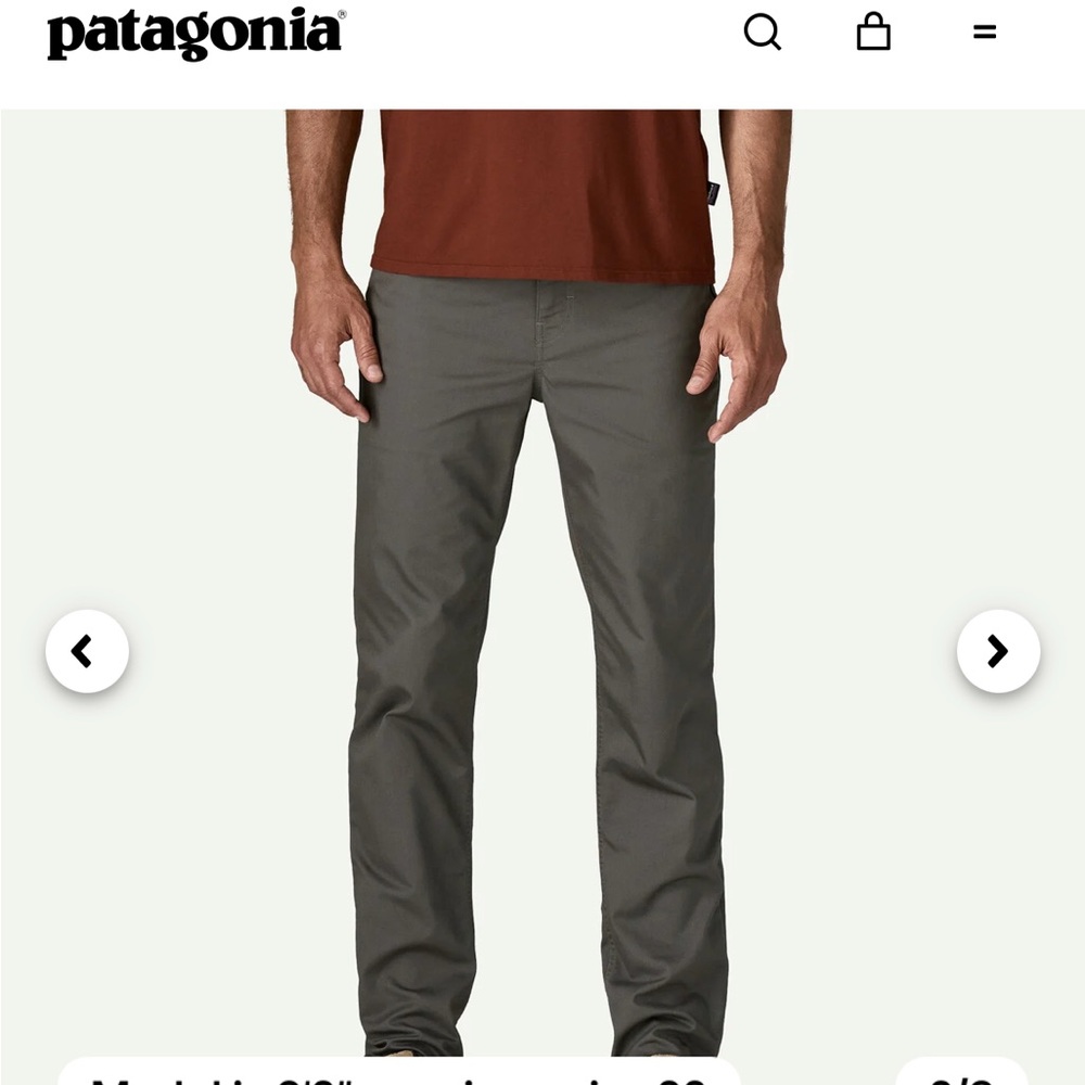 Patagonia Men’s Grey Iron Clad Pants